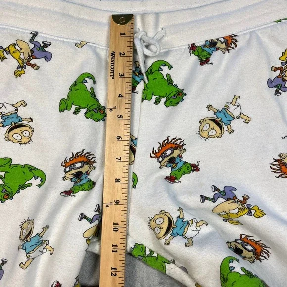 Nickelodeon Rugrats All Over Print Pajama Sweatpants Joggers White Size M - Picture 14 of 15
